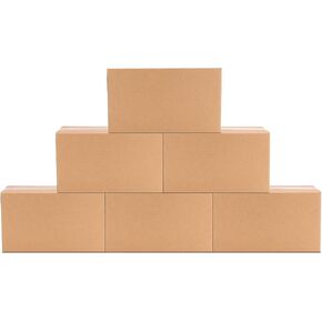 Schliersee Shipping Boxes Mailers 9x6x4 Inch, Kraft Corrugated Packaging Boxes Pack of 25