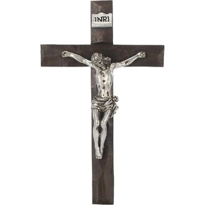 Roman Giftware Inc., Religious Crosses Collection, 8" H Silver Crucifix,Religious, Inspirational, Durable (1x4x7)