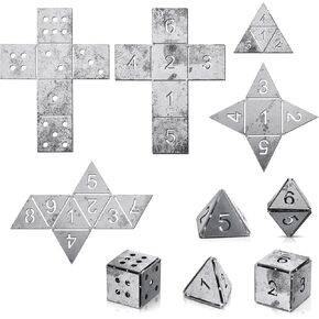 Therwen 5 Pieces Welding Practice Kit Steel 16 Gauge Dice Welding Coupons DIY Welding Equipment Mild Triangle Plate for Beginners TIG MIG Gas Arc Stick Welding Training Accessories Tools, 5 Styles