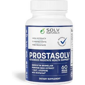 PROSTASOLV Prostate Support for Men's Health - Urinary & Prostate Health Formula with Quercetin, Bromelain, Beta-Sitosterol, Saw Palmetto for Pelvic & Prostate Comfort -60 Caps in Saudi Arabia