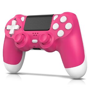 PS4 Controller Wireless 2 Pack, Compatible with PlayStation 4 & PC Windows - Black & White