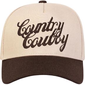 Trucker Hats Women Men Two Tone Funny Baseball Cap Retro Vintage Western Country Hat
