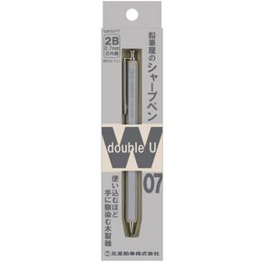 Kitaboshi 0.7mm Mechanical Pencil, Wooden Barrel, 0 2B, Black Lead, Adzuki Red (Burgundy), 1ea (W07-600AZ)