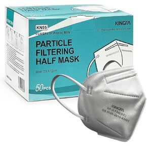 Kingfa KN95 Face Mask 50 Pcs Disposable Respirator 5-Ply Layer | GB2626-2019 Compliant