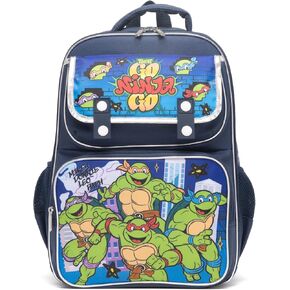Ruz - Teenage Mutant Ninja Turtle Large School backpack with Padded Back and Adjustable Straps, Blue, A28249