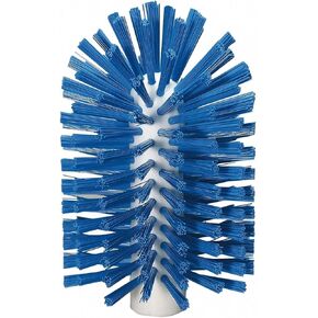 Vikan 5380-103-3 Stiff Tube Brush, Polyester, 3-7/8" x 6-1/2" OAL, Blue