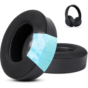 GVOEARS Studio Replacement Ear Pads - Upgraded Earpad Cover for Beats Studio 2 B0500 B0501 / Studio 3 Wired Wireless Over Ear Headphones - Cooling Gel Cushions (Black)