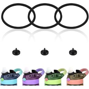 3pcs Replacement Gaskets for Contigo with 3pcs Silicone Valve, Water Bottle Sealing Ring Snapseal Lid Replacement Water Bottle Accessories for Contigo Aubrey 14oz & 20oz