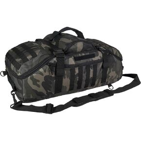 65L Large Duffle Bag, 3-in-1 Tactical Backpack MOLLE Pack for Sports, Gym, Outdoor, Black