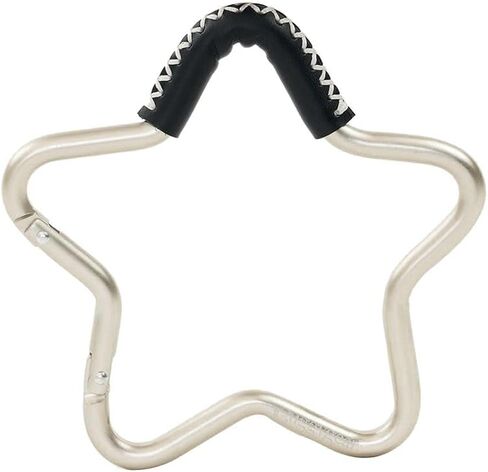 BUGGY GEAR STAR HOOK by BUGGYGEAR Gold/Navy Leather - The Perfect Way to Carry Your Baby Diaper Bag - Use The Hook on Your Stroller Handle Bars and Let The Hooks Do The Work in Saudi Arabia