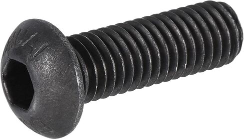 uxcell M8x25mm عرافة المقبس زر غطاء الرأس البراغي مسامير الكربون الصلب 25pcs in Saudi Arabia