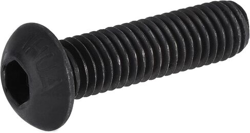 uxcell M8x25mm عرافة المقبس زر غطاء الرأس البراغي مسامير الكربون الصلب 25pcs in Saudi Arabia