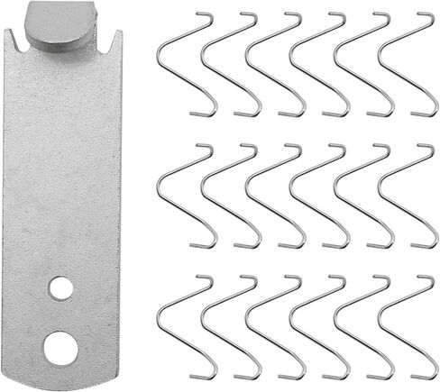100 PCS T Post Clips with Fence Wire Twister, T Post Clips Galvanized Steel Fence Wire Tensioning Tool for Fixing Fence Wire T Post Wire Clip Garden Farm Highway Sport Fences in Saudi Arabia