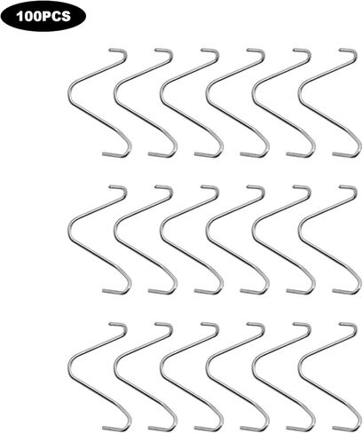100 PCS T Post Clips with Fence Wire Twister, T Post Clips Galvanized Steel Fence Wire Tensioning Tool for Fixing Fence Wire T Post Wire Clip Garden Farm Highway Sport Fences in Saudi Arabia