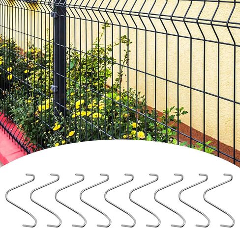 100 PCS T Post Clips with Fence Wire Twister, T Post Clips Galvanized Steel Fence Wire Tensioning Tool for Fixing Fence Wire T Post Wire Clip Garden Farm Highway Sport Fences in Saudi Arabia