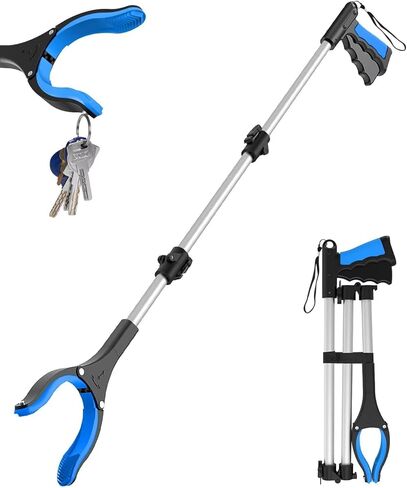 أداة Grabber Reacher مقاس 36 بوصة، أداة التقاط خفيفة الوزن مع فك ومغناطيسات دوارة 360 درجة مضادة للانزلاق، فتحة علوية بمخلب عريض 4 بوصات، مقابض تمديد ذراع طويلة لكبار السن in Saudi Arabia