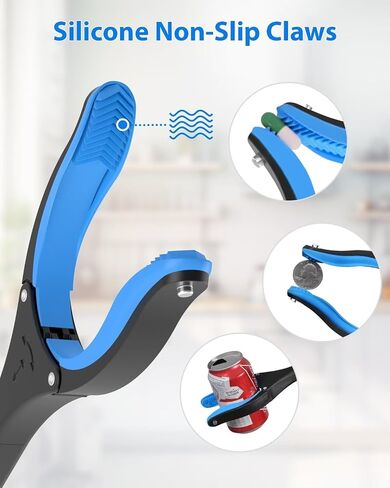 أداة Grabber Reacher مقاس 36 بوصة، أداة التقاط خفيفة الوزن مع فك ومغناطيسات دوارة 360 درجة مضادة للانزلاق، فتحة علوية بمخلب عريض 4 بوصات، مقابض تمديد ذراع طويلة لكبار السن in Saudi Arabia