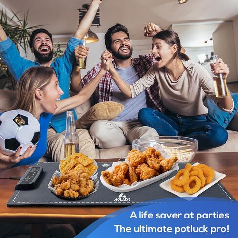Kitchen Gadgets Portable Food Warmers: Roll Up Silicone Heating Mat for Food - Foldable Electric Warming Tray Party Essentials Hot Plate Keep Food Warm Heating Trays for Parties Buffet Serving Food in Saudi Arabia