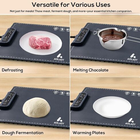 Kitchen Gadgets Portable Food Warmers: Roll Up Silicone Heating Mat for Food - Foldable Electric Warming Tray Party Essentials Hot Plate Keep Food Warm Heating Trays for Parties Buffet Serving Food in Saudi Arabia