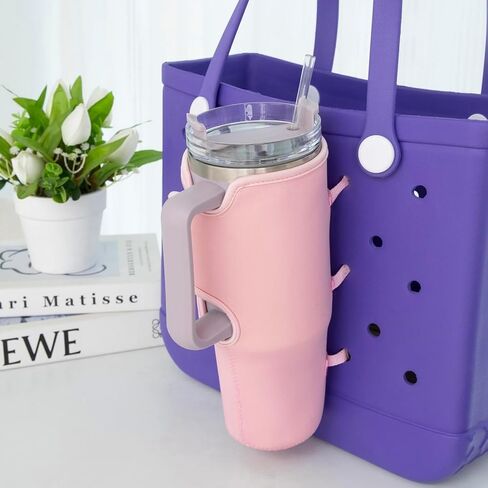 Rsefly Bogg Bag Cup Holder for Stanley, Drink Cup Holder for Bogg Bag 40 oz Water Bottle Holder Attachment for Simply Southern Bogg Bag, for Bogg Bag Accessories Cup Holder in Saudi Arabia
