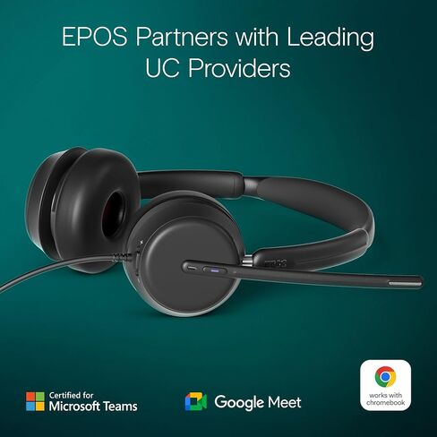 EPOS IMPACT 860 ANC - سماعة رأس ذات وجهين لإلغاء الضوضاء عالية الكفاءة، صوت واسع النطاق، اتصال USB-C in Saudi Arabia