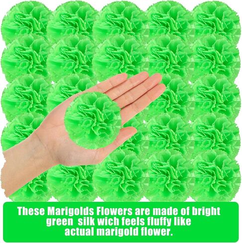 100 قطعة من رؤوس زهور القطيفة الاصطناعية زهرة البرتقال الحريرية لـ Dia De Los Muertos يوم الميت ديوالي ديكور المنزل ذو الطابع الهندي لحفلات الزفاف DIY إكليل إكليل الديكور in Kuwait