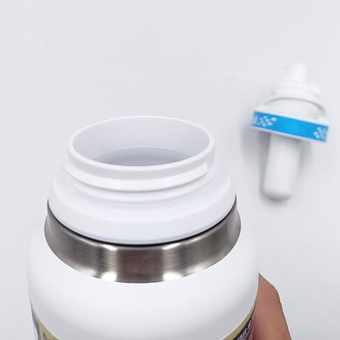 Water Bottle Adapter Designed for Yeti Rambler to Cirkul with Sealing Rings, BPA Free Plastic, Food Grade Silicone,Fits for YETI Rambler 12/18/26/36/46/64 oz Bottles,White in Saudi Arabia