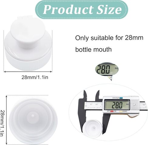 50 جهاز كمبيوتر شخصى 28 ملم دفع سحب استبدال قبعات البلاستيك الوجه غطاء زجاجة قبعات قابلة لإعادة الاستخدام صنبور الملتوية غطاء زجاجة ماء أعلى مناسبة لزجاجة رياضية 28 ملم غطاء زجاجة بيضاء استبدال لزجاجة مياه رياضية in Kuwait