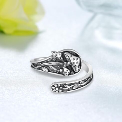 Snake Rings For Women 925 Sterling Silver Turquoise Snake Thumb Ring Vintage Spoon Rings Jewelry Gifts For Women in Saudi Arabia