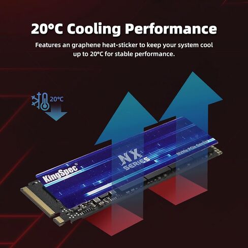 KingSpec SSD 512GB, M.2 NVMe Gen3x4 SSD 2280 - Up to 2400MB/s, Internal Solid State Drive with 3D NAND Flash, Compatible with Desktop and Laptop in Saudi Arabia