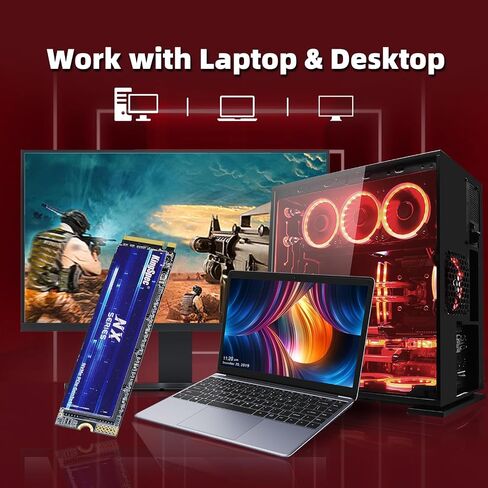 KingSpec SSD 512GB, M.2 NVMe Gen3x4 SSD 2280 - Up to 2400MB/s, Internal Solid State Drive with 3D NAND Flash, Compatible with Desktop and Laptop in Saudi Arabia