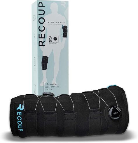 Recoup Cryosleeve كم ضغط بارد للذراعين والساقين | بارد حتى ساعة واحدة | ضغط قابل للتعديل مخصص | عبوة ثلج قابلة لإعادة الاستخدام للمرفقين والركبتين | تخفيف آلام العضلات والمفاصل in Saudi Arabia