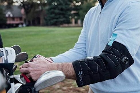 Recoup Cryosleeve كم ضغط بارد للذراعين والساقين | بارد حتى ساعة واحدة | ضغط قابل للتعديل مخصص | عبوة ثلج قابلة لإعادة الاستخدام للمرفقين والركبتين | تخفيف آلام العضلات والمفاصل in Saudi Arabia