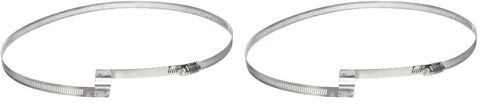 Flexaust-2200900 Flex-Tube Bridge Stainless Steel Worm Gear Hose Clamp, 9" Min Clamp ID, Pack of 1 in Saudi Arabia
