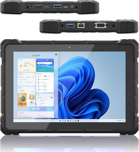 10.1 Inch Rugged Tablet,Celeron N4000 4GB RAM/64GB ROM,IP67 Waterproof,16000mAh/3.7V Battery,BT 4.2,Dual Wi-Fi 5.0 in Saudi Arabia