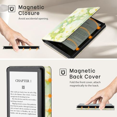 حافظة CoBak الشفافة لجهاز Kindle Paperwhite الجديد تمامًا الجيل الحادي عشر 2021 والإصدار المميز (6.8 بوصات) - غطاء خلفي من السيليكون خفيف الوزن ومقاوم للخدش، لامع in Saudi Arabia