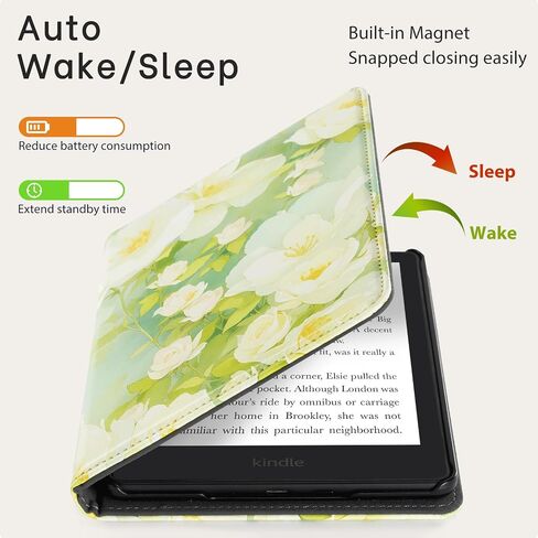 حافظة CoBak الشفافة لجهاز Kindle Paperwhite الجديد تمامًا الجيل الحادي عشر 2021 والإصدار المميز (6.8 بوصات) - غطاء خلفي من السيليكون خفيف الوزن ومقاوم للخدش، لامع in Saudi Arabia
