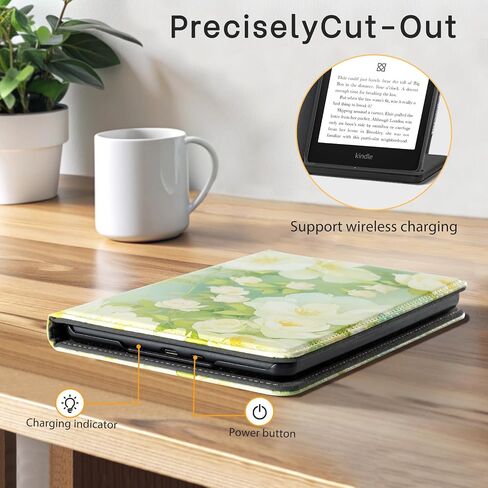 حافظة CoBak الشفافة لجهاز Kindle Paperwhite الجديد تمامًا الجيل الحادي عشر 2021 والإصدار المميز (6.8 بوصات) - غطاء خلفي من السيليكون خفيف الوزن ومقاوم للخدش، لامع in Saudi Arabia