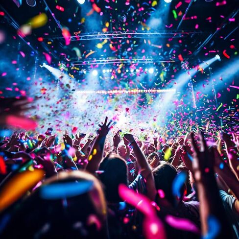 ماكينة مدفع قصاصات الورق 2-Shot | ماكينة نفخ القصاصات الورقية مع جهاز تحكم عن بعد لاسلكي وتحكم DMX للحفلات الموسيقية والحفلات والمناسبات الخاصة in Kuwait