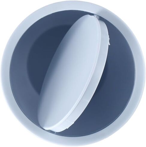 سلة مهملات صغيرة لسطح المكتب من Pokinge، سلة مهملات بلاستيكية صغيرة مع غطاء متأرجح، صندوق قمامة صغير على سطح الطاولة للمنزل والمكتب والمطبخ وطاولة الزينة وغرفة النوم (أزرق) in Kuwait