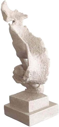 Head Bust Thinker Statue Keep Slience Sculpture Handcrafts Sand Color for Home Decoration-13.5" Tall in Saudi Arabia