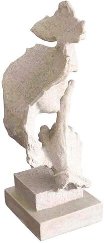 Head Bust Thinker Statue Keep Slience Sculpture Handcrafts Sand Color for Home Decoration-13.5" Tall in Saudi Arabia