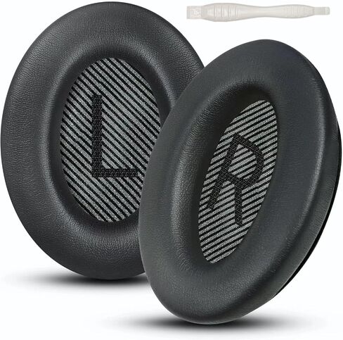 Earpads Cushions for Bose QC25,Bose Replacement Ear Pads for Bose QuietComfort 15 QC25 QC2 QC35/Ae2 Ae2i Ae2w/Sound True & Sound Link Around-Ear Series. Soft Protein Leather (P-QC25-B) in Saudi Arabia