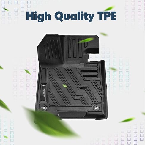 Backrest Mat Compatible for 2021-2024 Toyota Sienna 8 Seats Back Seat Protector Trunk Liner All Weather Mat Black (Only for 8 Seater with Spare Tire) in Saudi Arabia
