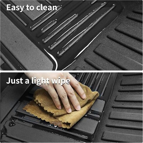 Backrest Mat Compatible for 2021-2024 Toyota Sienna 8 Seats Back Seat Protector Trunk Liner All Weather Mat Black (Only for 8 Seater with Spare Tire) in Saudi Arabia