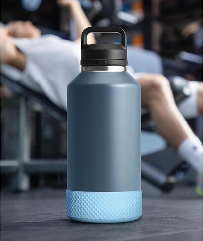Silicone Boot for Hydroflask 12 oz-24 oz Sports Water Bottle -Anti-Slip Protective Bottom Sleeve Cover, BPA Free(Light Yellow) in Saudi Arabia
