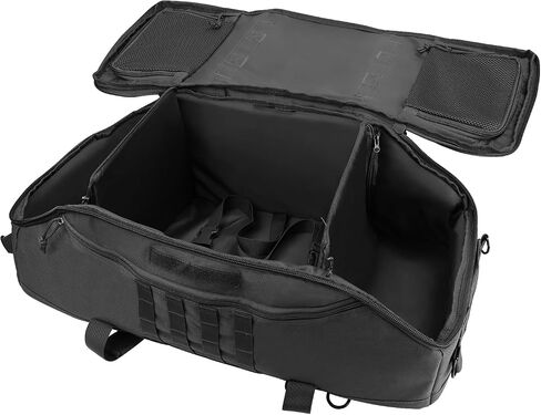 65L Large Duffle Bag, 3-in-1 Tactical Backpack MOLLE Pack for Sports, Gym, Outdoor, Black in Saudi Arabia