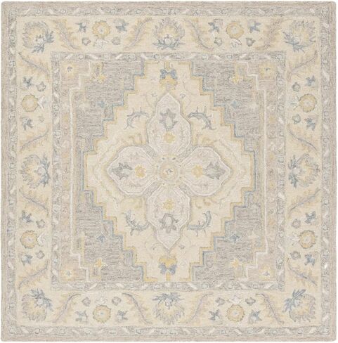 سجادة عداء من مجموعة Safavieh Micro-Loop - 2'3" x 7'، بيج ورمادي، صوف مصنوع يدويًا، مثالية للمناطق ذات حركة المرور العالية في غرفة المعيشة وغرفة النوم (MLP602B) in Saudi Arabia
