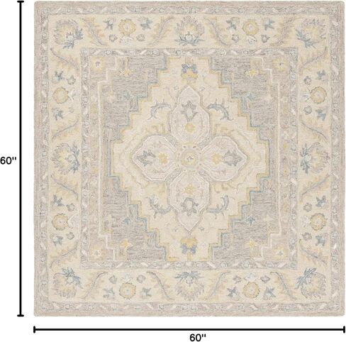سجادة عداء من مجموعة Safavieh Micro-Loop - 2'3" x 7'، بيج ورمادي، صوف مصنوع يدويًا، مثالية للمناطق ذات حركة المرور العالية في غرفة المعيشة وغرفة النوم (MLP602B) in Saudi Arabia
