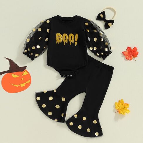 FIOMVA 3Pcs Newborn Infant Baby Girl Boy Thanksgiving Outfits Turkey Romper Onesie+Long Pants +Bow Headband Set in Saudi Arabia